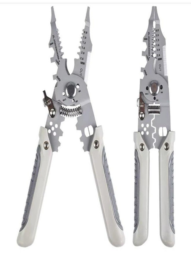 XBEY Multifunctional Wire Stripper and Cutter, Crimping Tool - Wire Stripper, Crimping Plier, Cable Cutter, Multi-Purpose Wire Stripper & Crimping Tool (21 in 1 Wire Stripper) - Image 1